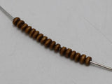 1000 Coffee 4mm Round Wood Seed Beads-Wooden