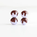 20Pcs 16mm Macaron Round Beads Hemu Printing Beads Kids Toys DIY Loose Beads
