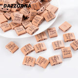50Pcs Acrylic Wooden Beads Love Letter Charm DIY Necklace Bracelet