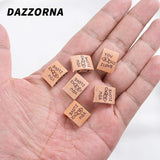 50Pcs Acrylic Wooden Beads Love Letter Charm DIY Necklace Bracelet