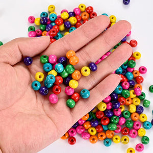8mm Wooden Spacer Beads for DIY Jewelry Making