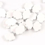 50pcs Cloud Pattern Wooden Spacer Beads For Jewelry Making
