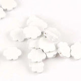 50pcs Cloud Pattern Wooden Spacer Beads For Jewelry Making