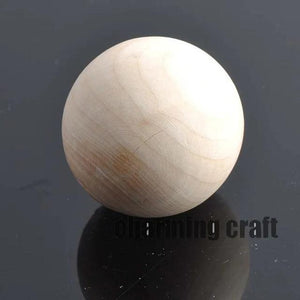50mm Natural Wooden Round Ball Wood Beads for Handmade Crafts and Decorations