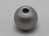 25 Silver Grey Round Wood Beads 20mm Large Wooden Beads