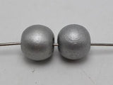 25 Silver Grey Round Wood Beads 20mm Large Wooden Beads