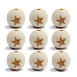 20Pcs 20mm Wooden Beads for Jewelry Making