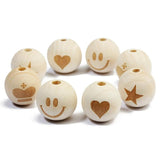 20Pcs 20mm Wooden Beads for Jewelry Making