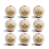 20Pcs 20mm Wooden Beads for Jewelry Making