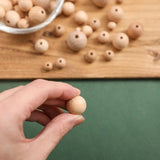 Bopoobo 10-30PCS Natural Beech Wooden Beads DIY Crafts Jewelry Making Bracelet