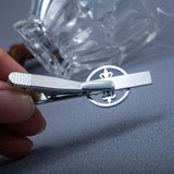 Tangula Vintage Cross Tie Clip Stainless Steel Christian Cross Men Business Suit