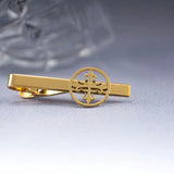 Tangula Vintage Cross Tie Clip Stainless Steel Christian Cross Men Business Suit