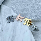 Greek Alphabet Stainless Steel Men's Cufflinks