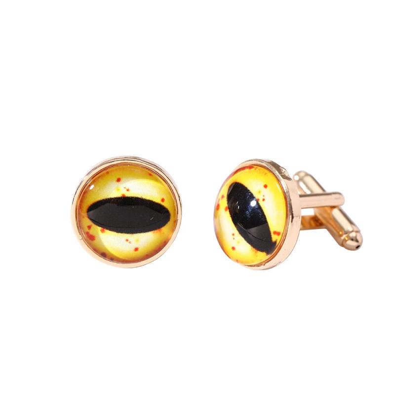 Eye Time Gem Cufflinks for Men Boys Shirt Sleeve Button Gift