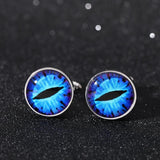 Eye Time Gem Cufflinks for Men Boys Shirt Sleeve Button Gift