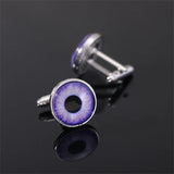 Eye Time Gem Cufflinks for Men Boys Shirt Sleeve Button Gift