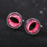 Eye Time Gem Cufflinks for Men Boys Shirt Sleeve Button Gift