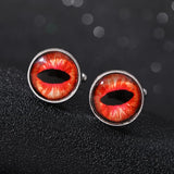 Eye Time Gem Cufflinks for Men Boys Shirt Sleeve Button Gift