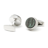Green Round Buttons Cufflinks XK23006 for Wedding