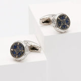 Colorful Pattern Cufflinks for Men's Round Advanced Gift Business Party