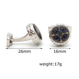 Colorful Pattern Cufflinks for Men's Round Advanced Gift Business Party