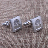 Square Crystal Copper Cufflinks French Shirt Buttons