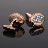 Men's Oval Conch Cufflinks Gift Set