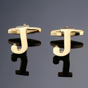 High-quality Brass Golden J Cufflinks Men's Shirt Cufflinks