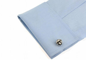 Silver Knot Cuff Links - Shinning Knot Design