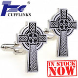 Men's Cross Cufflink Set of 2 Pairs