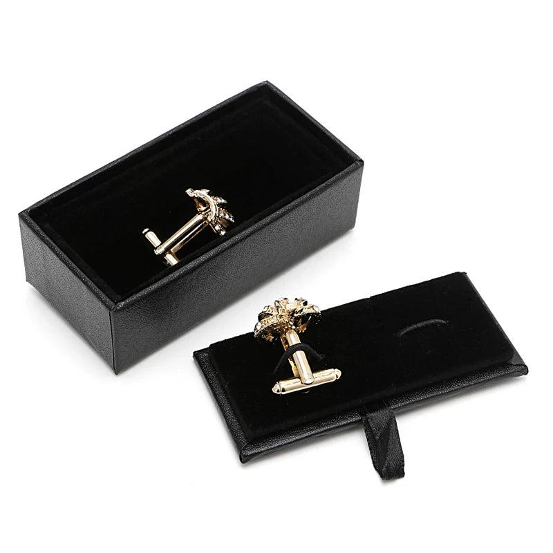 Travel Jewelry Box Ring & Cufflink Box Padded Jewelry Holder