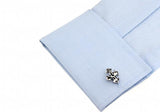 Vintage Brass Cross Cuff Links for Men