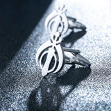 Tangula Vintage Sikhism Symbol Men Cufflinks Stainless Steel
