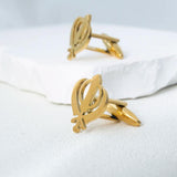 Tangula Vintage Sikhism Symbol Men Cufflinks Stainless Steel