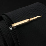 4pcs Metal Men Tie Clip Set Classic Necktie Tie Bar Clasp Clip Gun Bullet