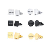 Personalized Stainless Steel Cufflinks for Men Gift