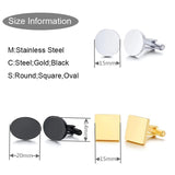 Personalized Stainless Steel Cufflinks for Men Gift