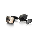 Men's Enamel Crystal Metal Cufflinks - Business & Leisure Accessory