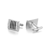 Men's Enamel Crystal Metal Cufflinks - Business & Leisure Accessory