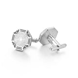 Men's Enamel Crystal Metal Cufflinks - Business & Leisure Accessory