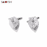 Novelty Wolf Head Cufflinks for Men's Shirt Cuff
