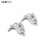 Novelty Wolf Head Cufflinks for Men's Shirt Cuff