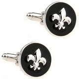 Enamel Cufflinks Mens Epoxy Cross Cuff Links