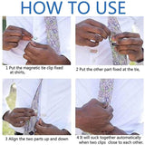 Magnetic Tie Clip for Men Necktie Collar Hidden Clasp
