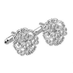 Hollowed Out Carved French Cufflinks for Men/Women Suits Business Retro Wedding