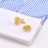 Hollowed Out Carved French Cufflinks for Men/Women Suits Business Retro Wedding