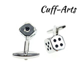 Dice Cufflinks High Gift For Men Bouton De Manchette Shirt Cufflinks