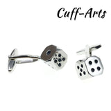 Dice Cufflinks High Gift For Men Bouton De Manchette Shirt Cufflinks