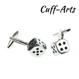 Dice Cufflinks High Gift For Men Bouton De Manchette Shirt Cufflinks