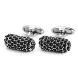 Rhinestone Hot Brass Shirts Cufflinks